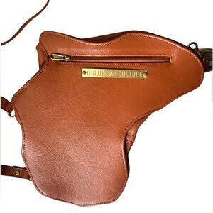 Orijin Culture Brand brown leather Africa bag